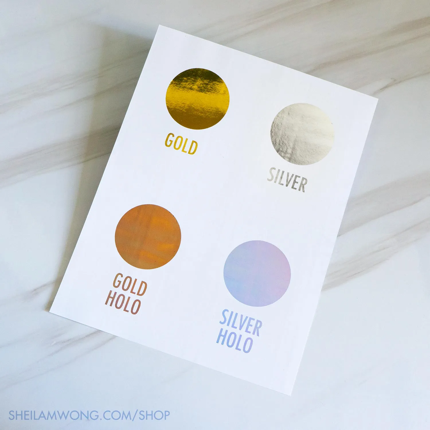 Galaxy Stamps - 8.5"x11" Foil Print