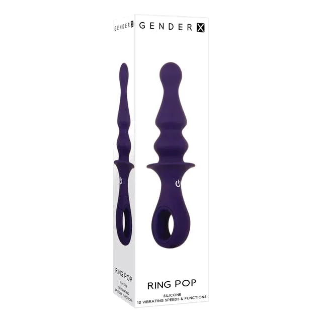 Gender X Ring Pop Vibrating Plug Purple