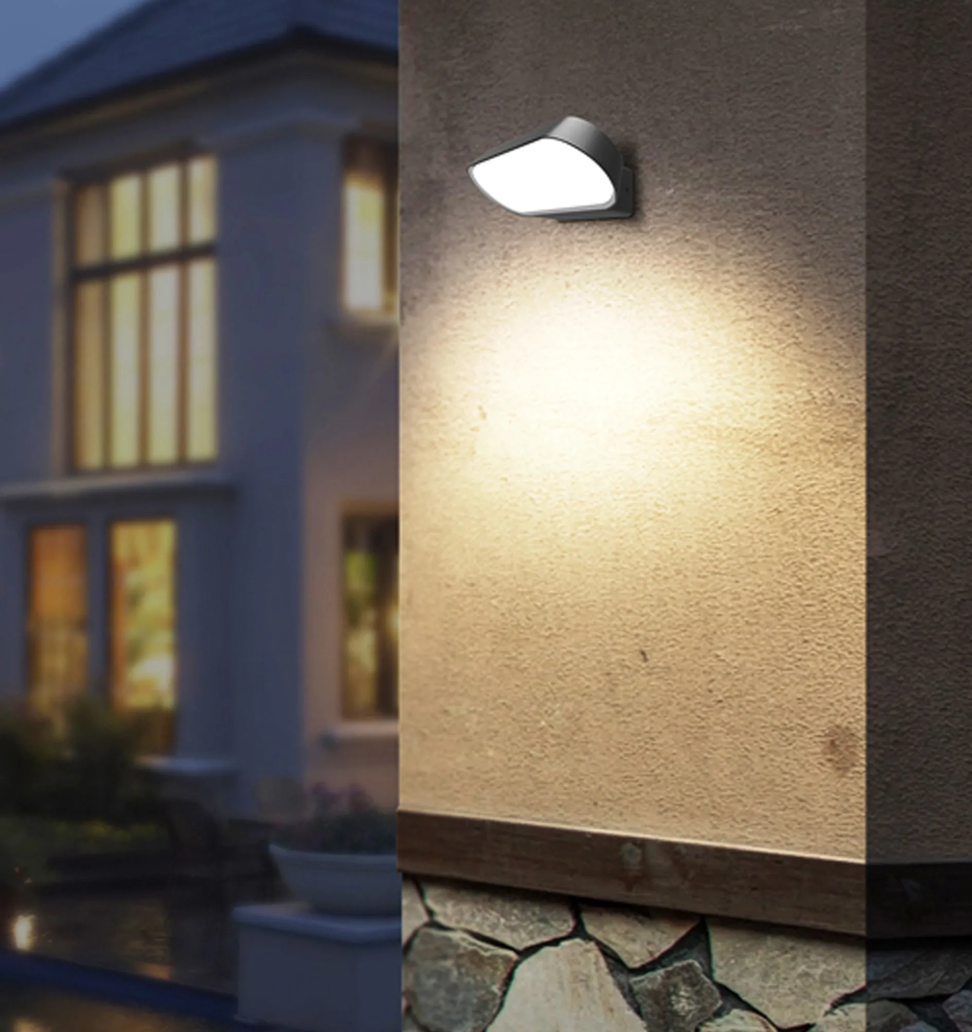 GLANS: Surface Mounted Exterior LED Wall Lights IP65