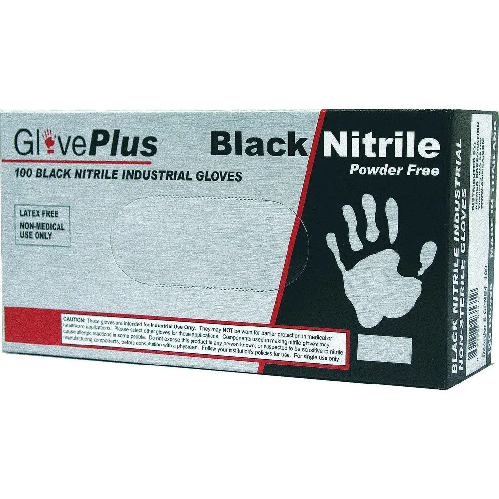 GlovePlus® Black Nitrile Gloves