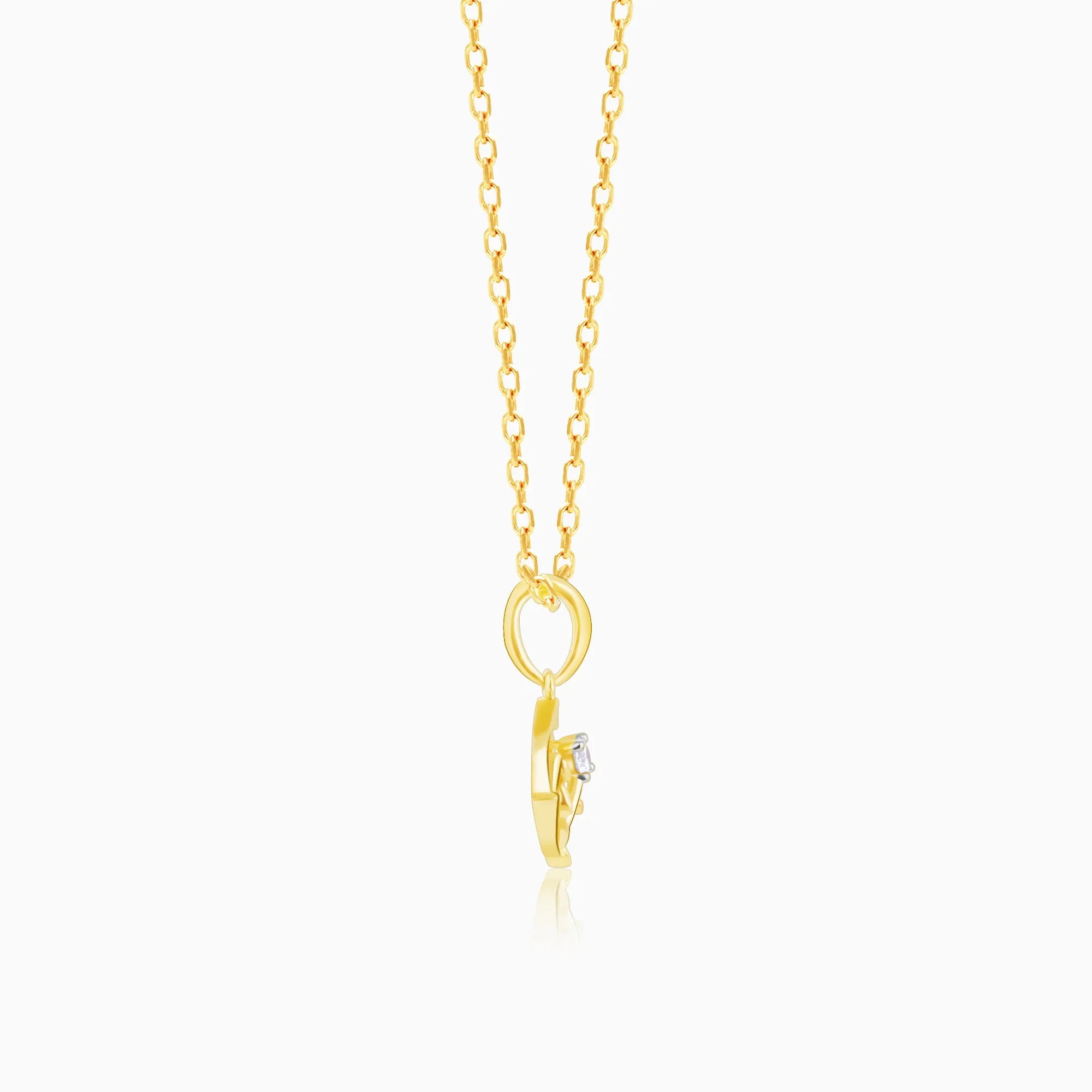 Gold Blooms of Joy Diamond Pendant