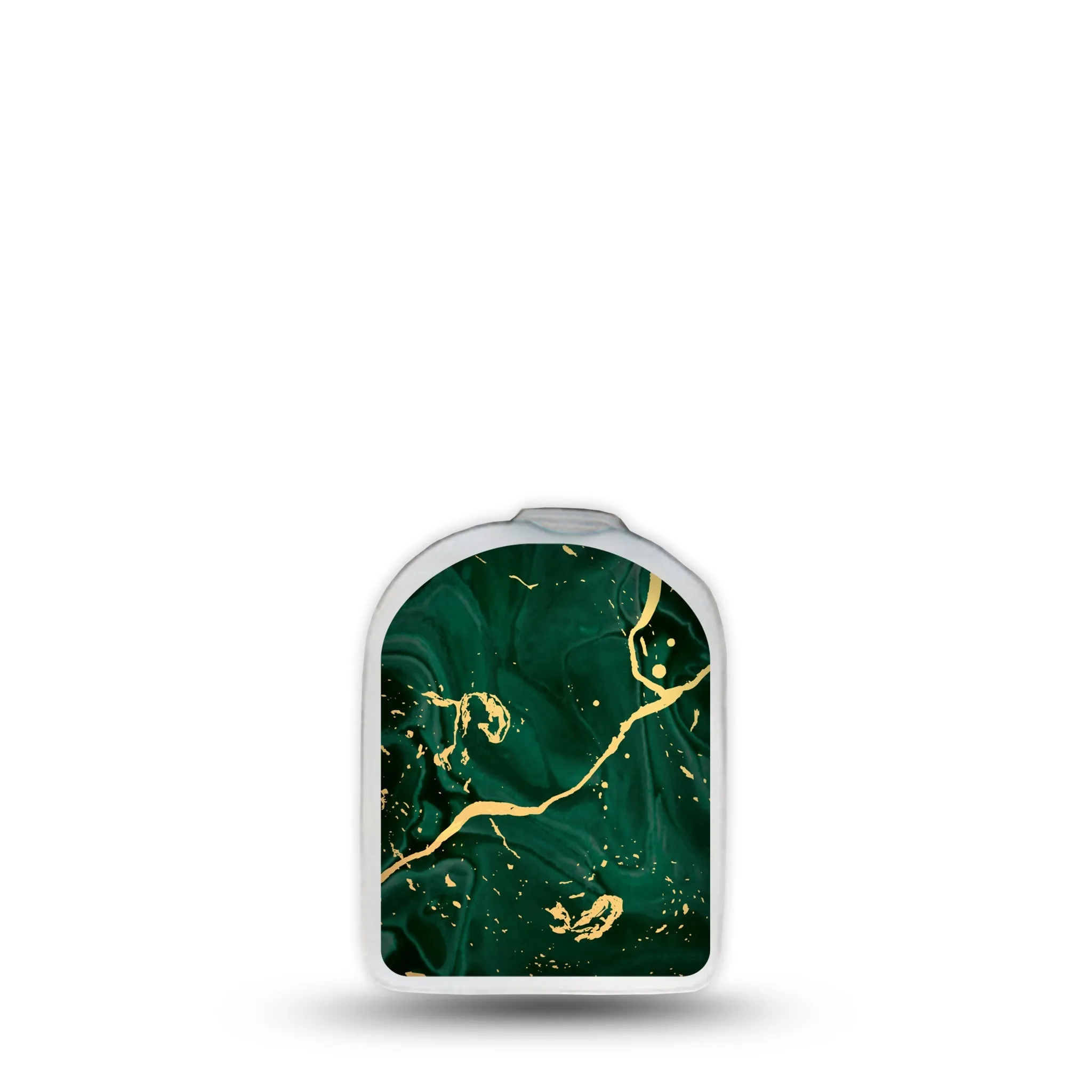 Green & Gold Marble Pod Center Sticker