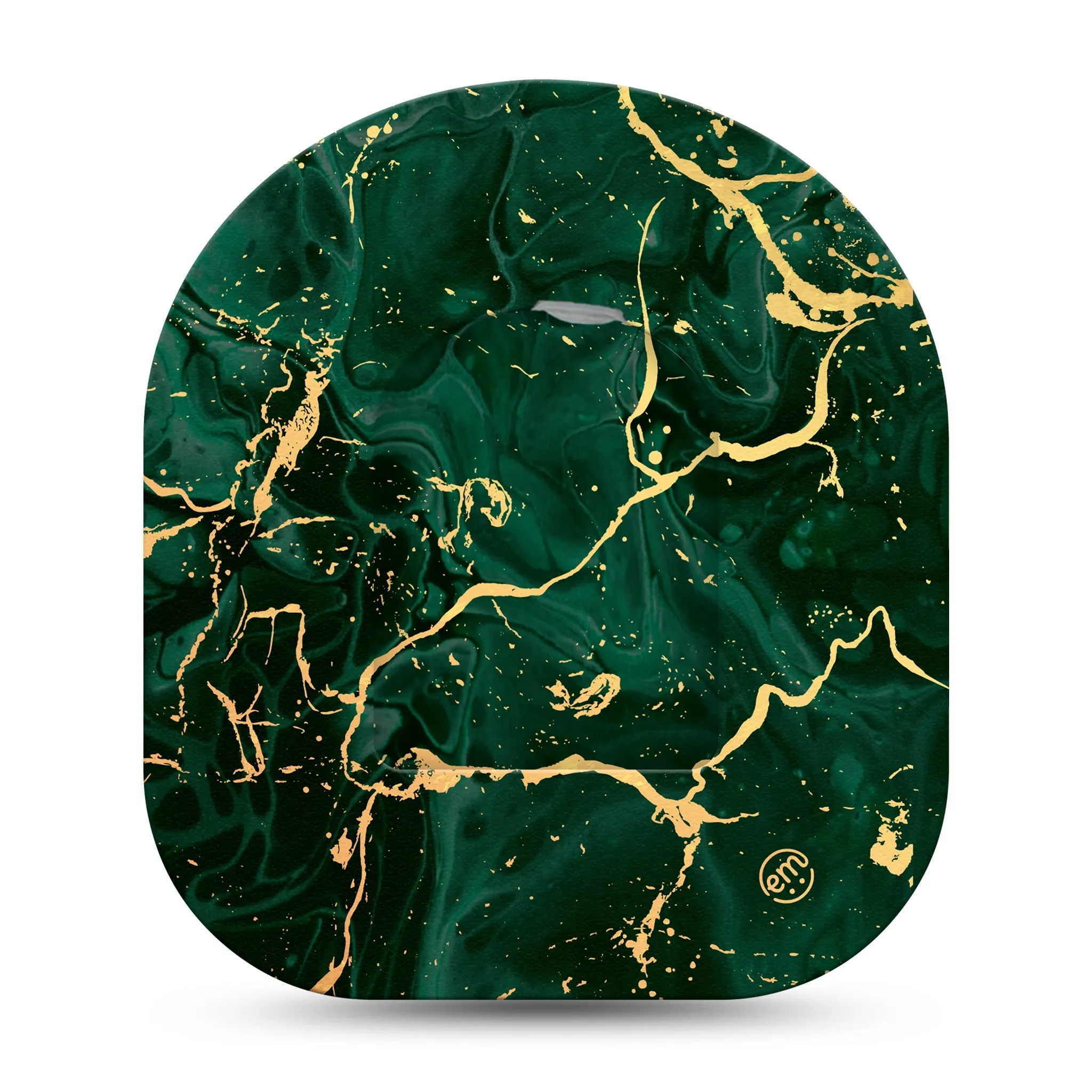 Green & Gold Marble Pod Center Sticker