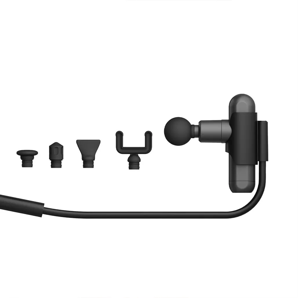 Green Lion Long Handle Massage Gun - Black | Deep Tissue Percussion Massager for Muscle Recovery & Pain Relief