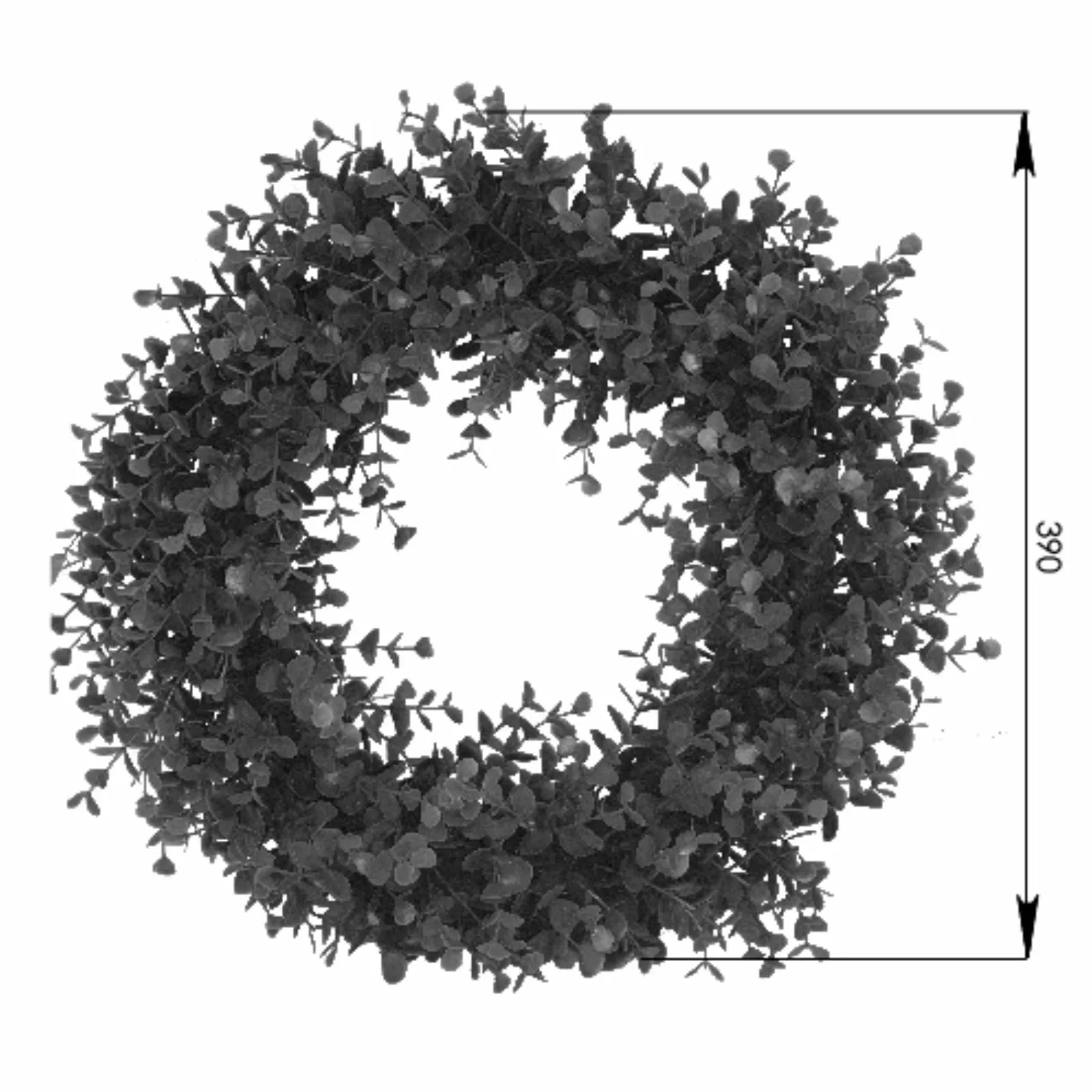 Green Wreath 40cm Artifical Plant by Criterion