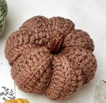Handmade Crochet Pumpkins Autumn Decor