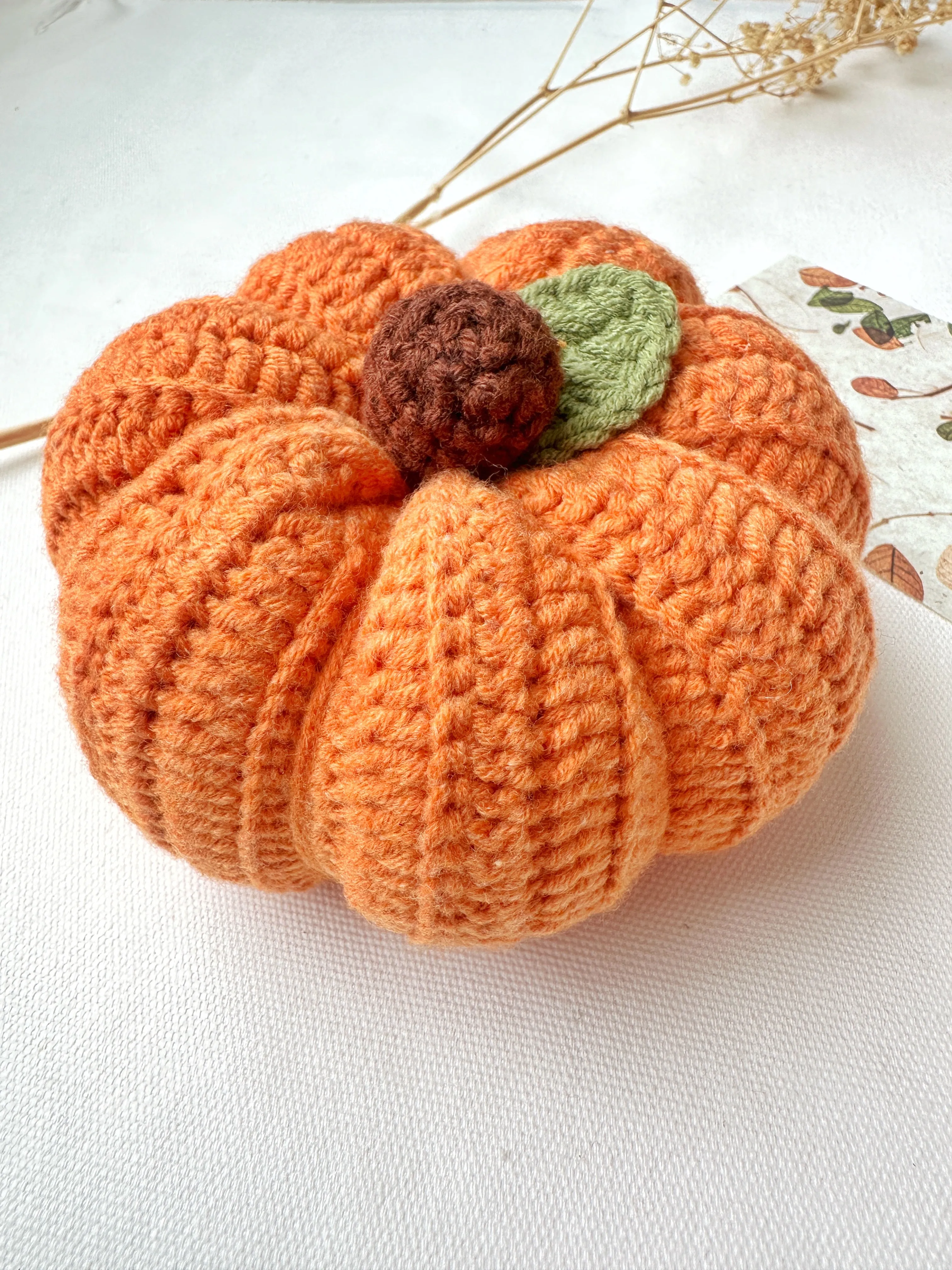 Handmade Crochet Pumpkins Autumn Decor