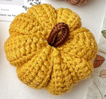 Handmade Crochet Pumpkins Autumn Decor