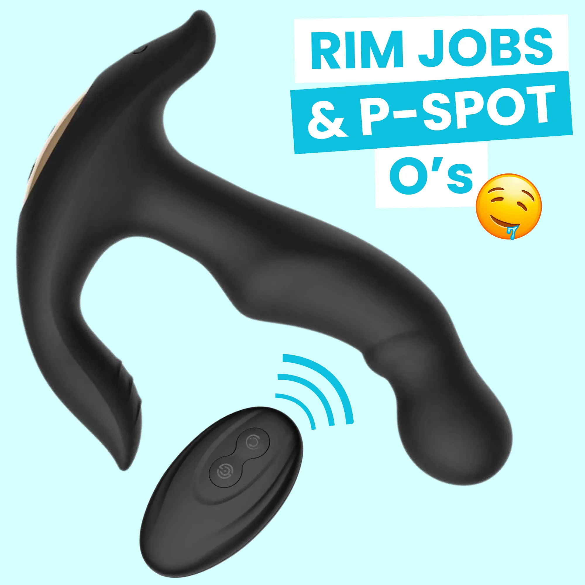 HIROKI Ultimate Wireless Rim Job Silicone Prostate Massager - Fingering & Licking Sensations!