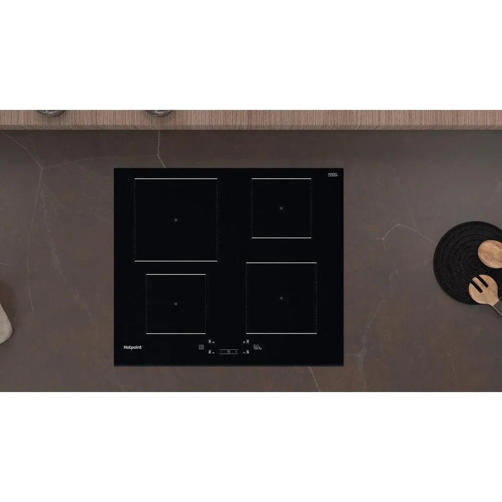 Hotpoint 60CM 4 Zone Ceramic Induction Hob - Black | TQ4160SBF