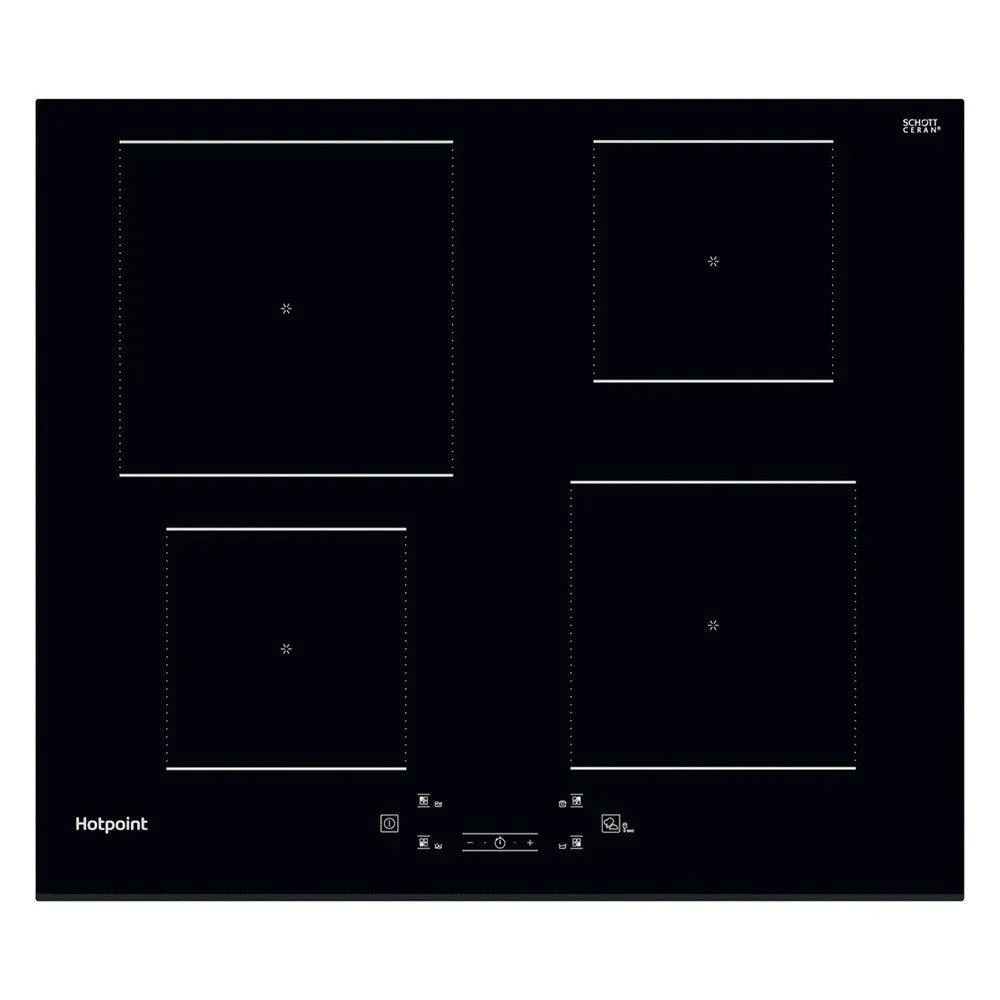 Hotpoint 60CM 4 Zone Ceramic Induction Hob - Black | TQ4160SBF