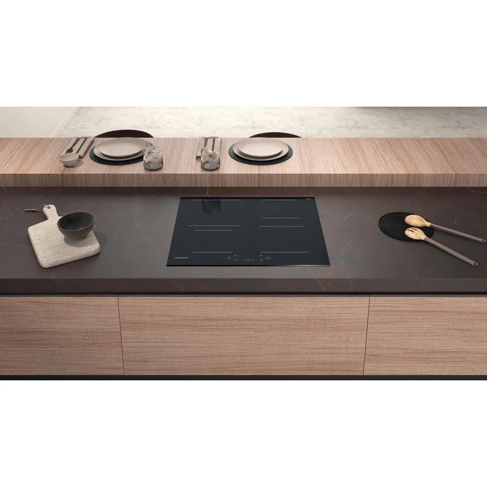 Hotpoint 60CM 4 Zone Ceramic Induction Hob - Black | TQ4160SBF