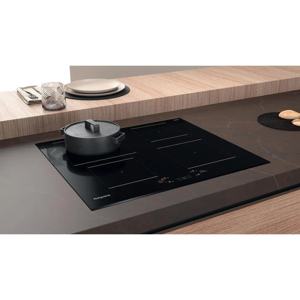 Hotpoint 60CM 4 Zone Ceramic Induction Hob - Black | TQ4160SBF