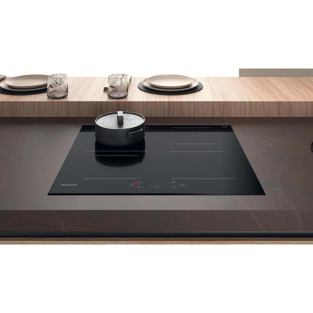 Hotpoint 60CM 4 Zone Ceramic Induction Hob - Black | TQ4160SBF
