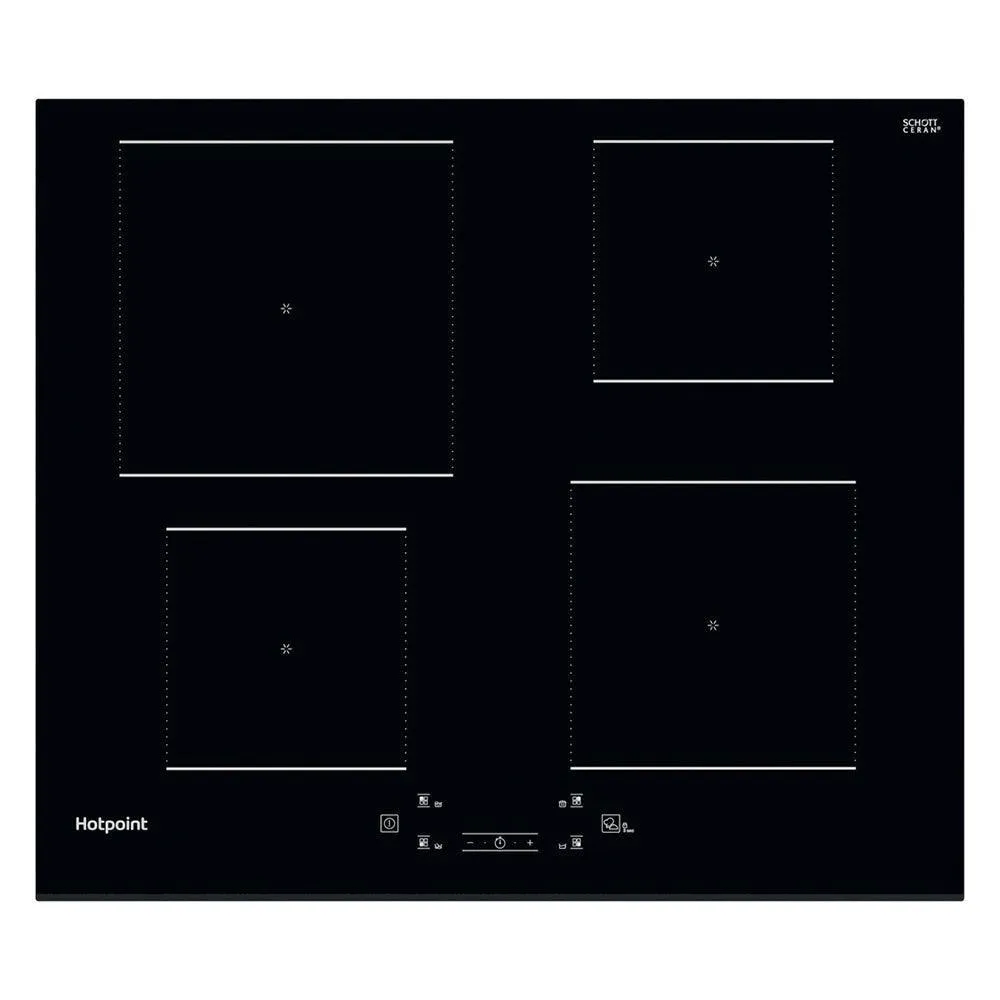 Hotpoint 60CM 4 Zone Ceramic Induction Hob - Black | TQ4160SBF