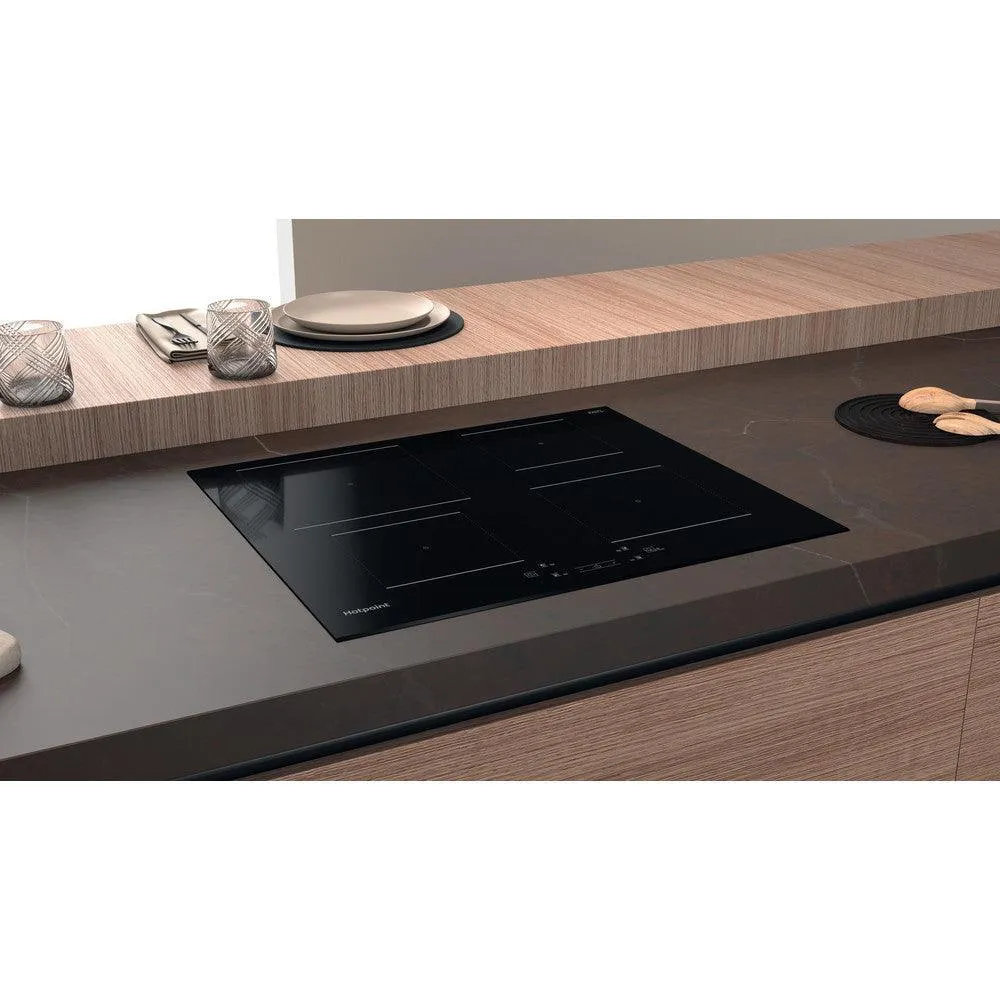 Hotpoint 60CM 4 Zone Ceramic Induction Hob - Black | TQ4160SBF