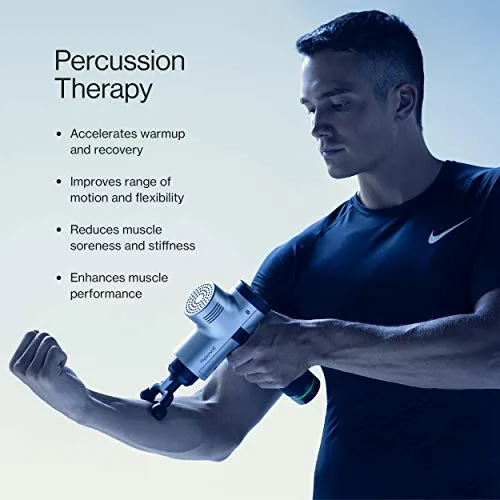 Hypervolt Bluetooth, Featuring Quiet Glide Technology - Handheld Percussion Massage Gun | 3 Speeds, 5 Interchangeable Heads