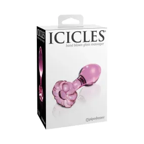 Icicles No. 48 3.5in Glass Plug with Flower Base