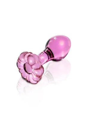 Icicles No. 48 Flower Shaped Glass Anal Plug