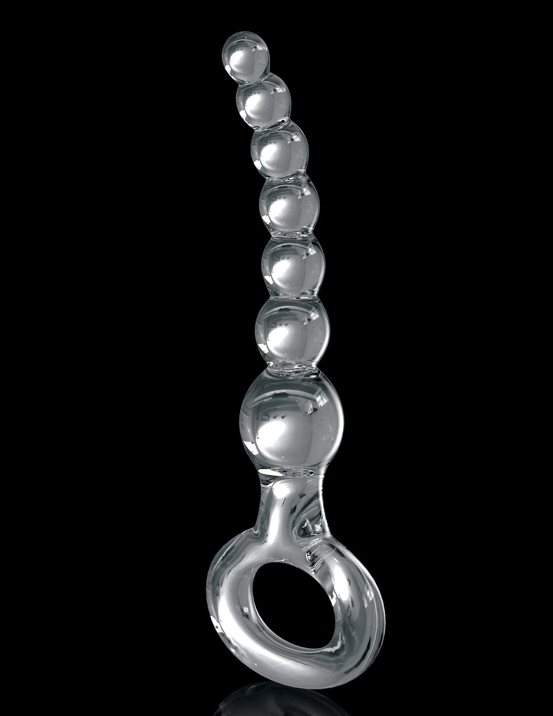 Icicles No. 67 Clear Glass Anal Beads for Men by Pipedream