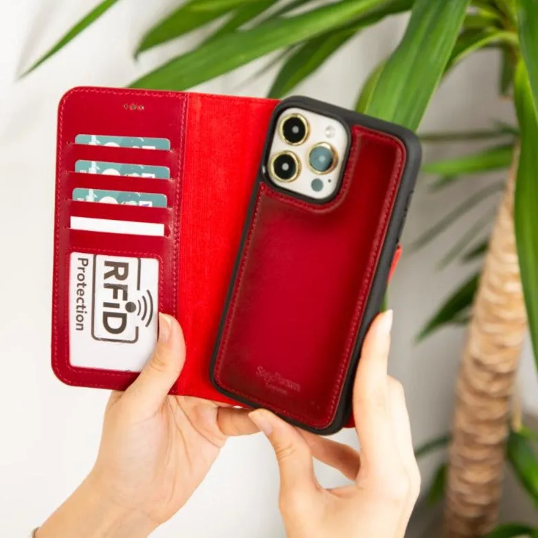 iPhone 14 Pro Max Case With RFID - Burnished Red