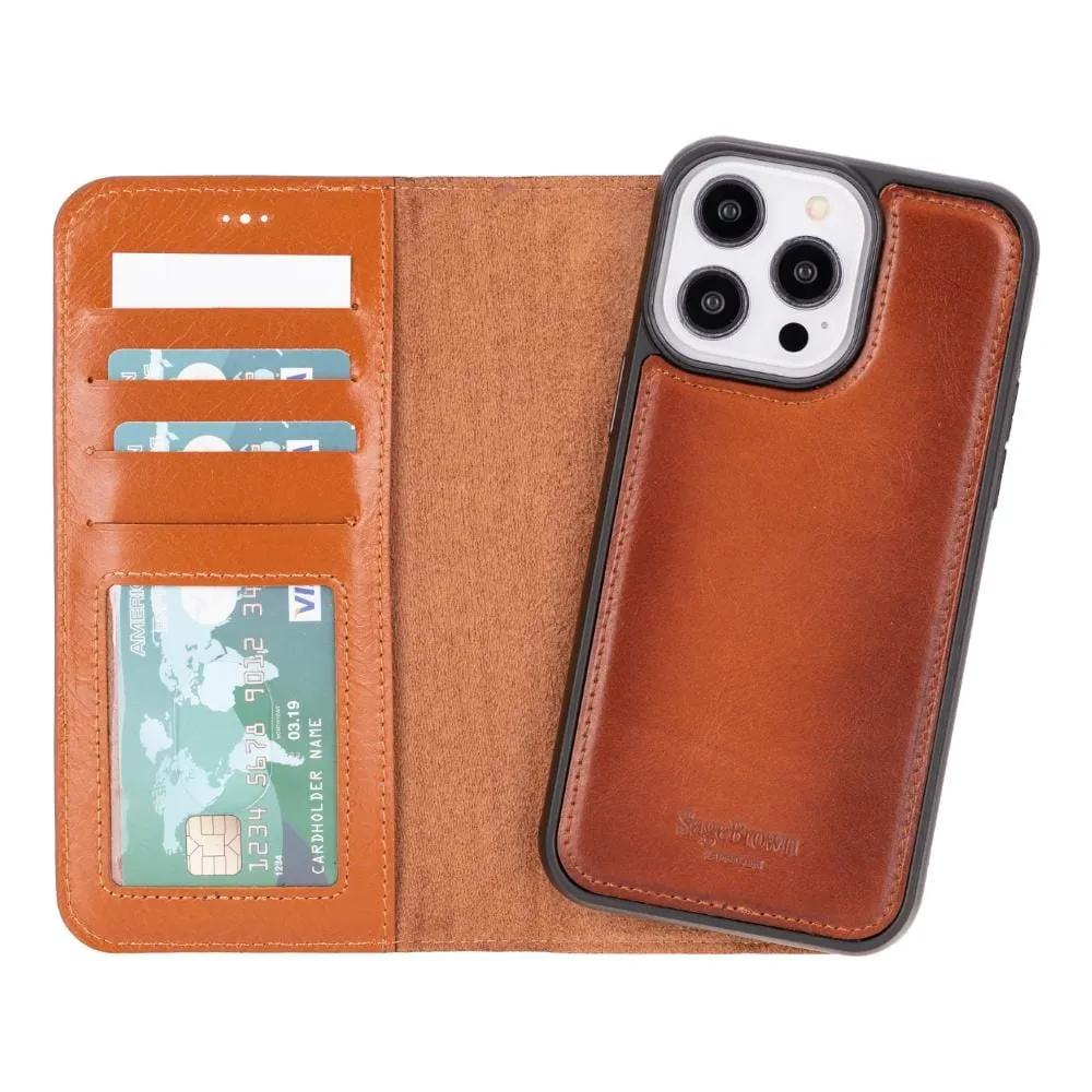 iPhone 14 Pro Max Case With RFID - Burnished Tan
