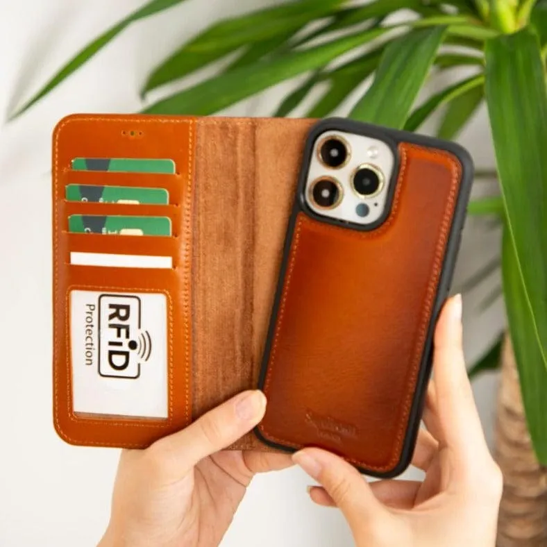 iPhone 14 Pro Max Case With RFID - Burnished Tan