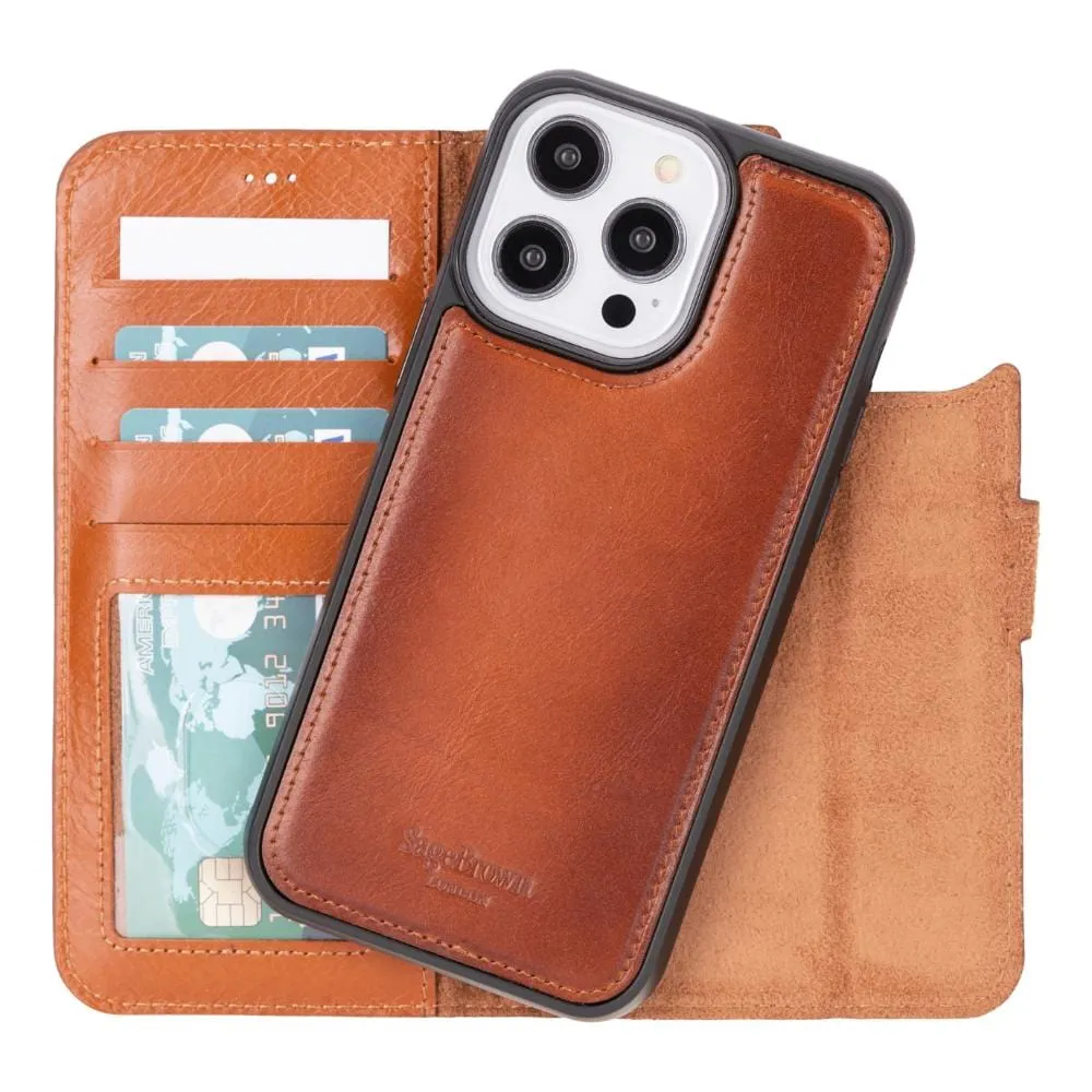 iPhone 14 Pro Max Case With RFID - Burnished Tan
