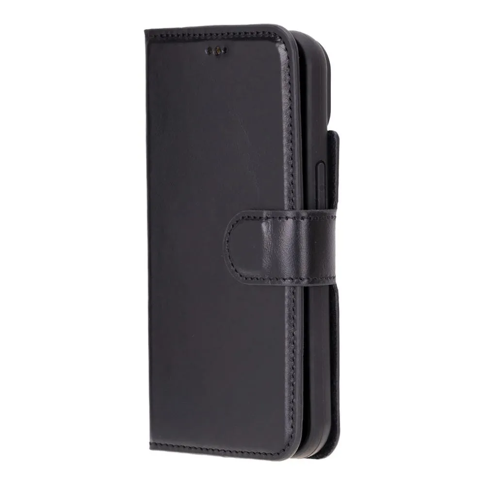 iPhone 15 Case in Leather With RFID - Black