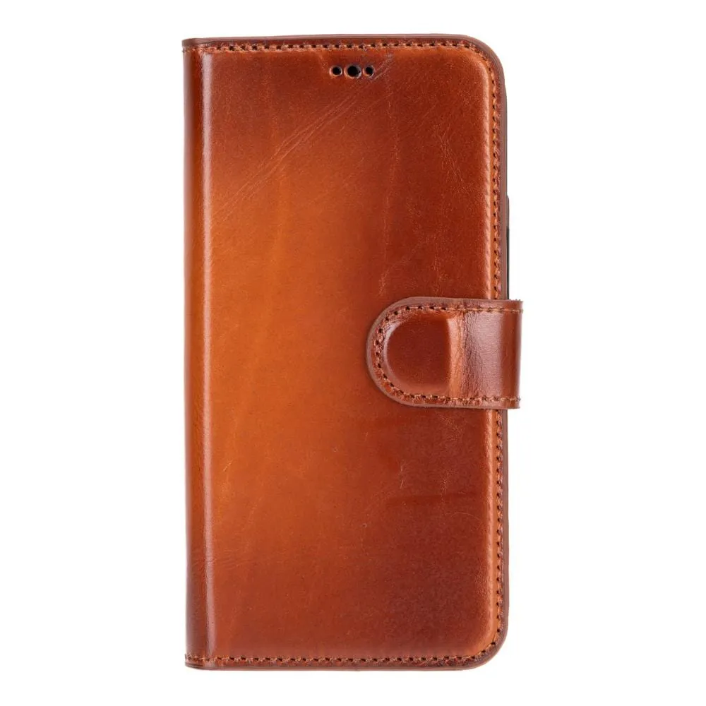 iPhone 15 Case in Leather With RFID - Burnished Tan