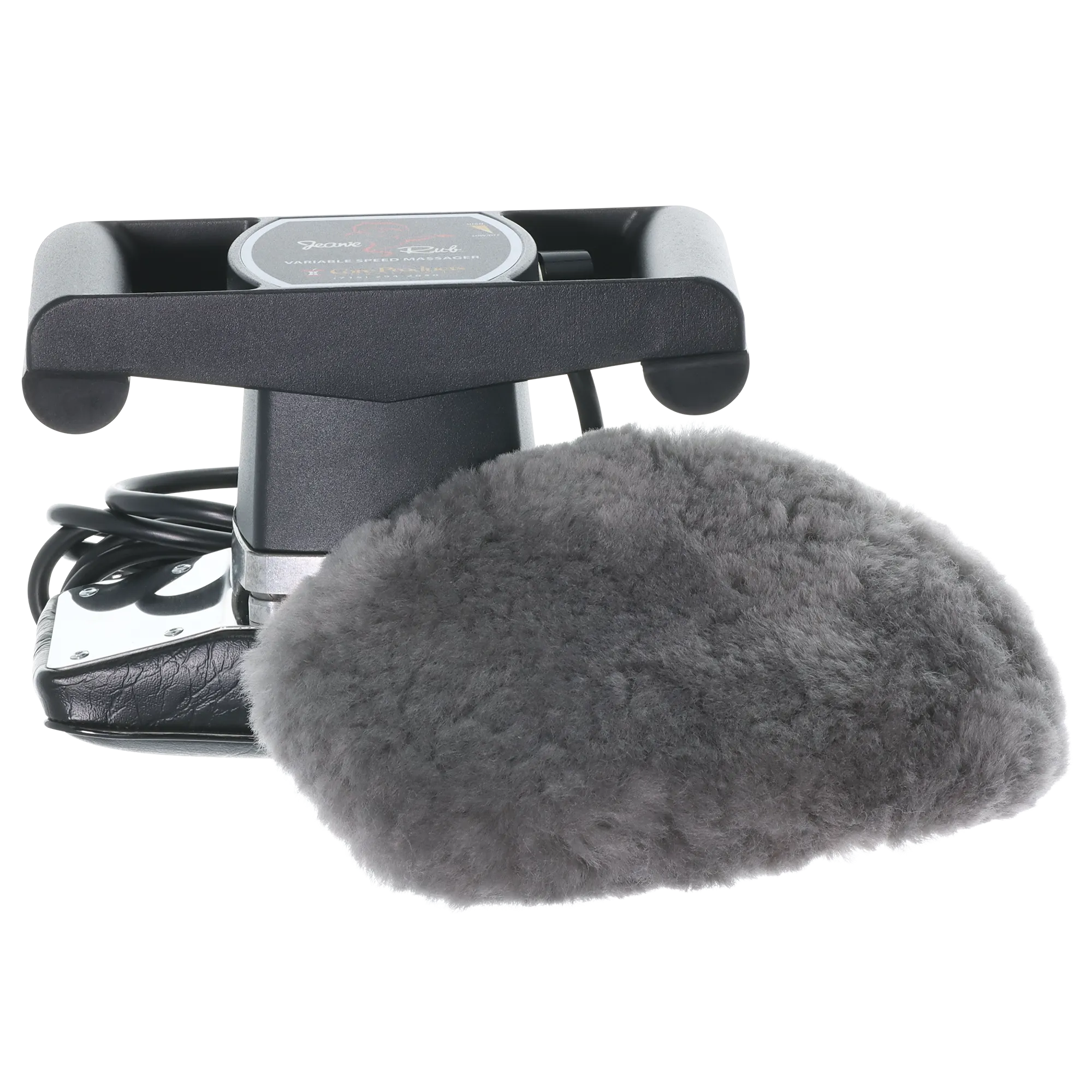 Jeanie Rub Massager & Sheepskin Pad Cover Combo