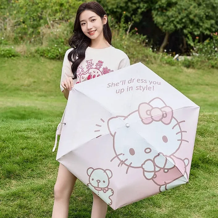 Kawaii Sanrio Character Print Rain Or Shine Umbrella