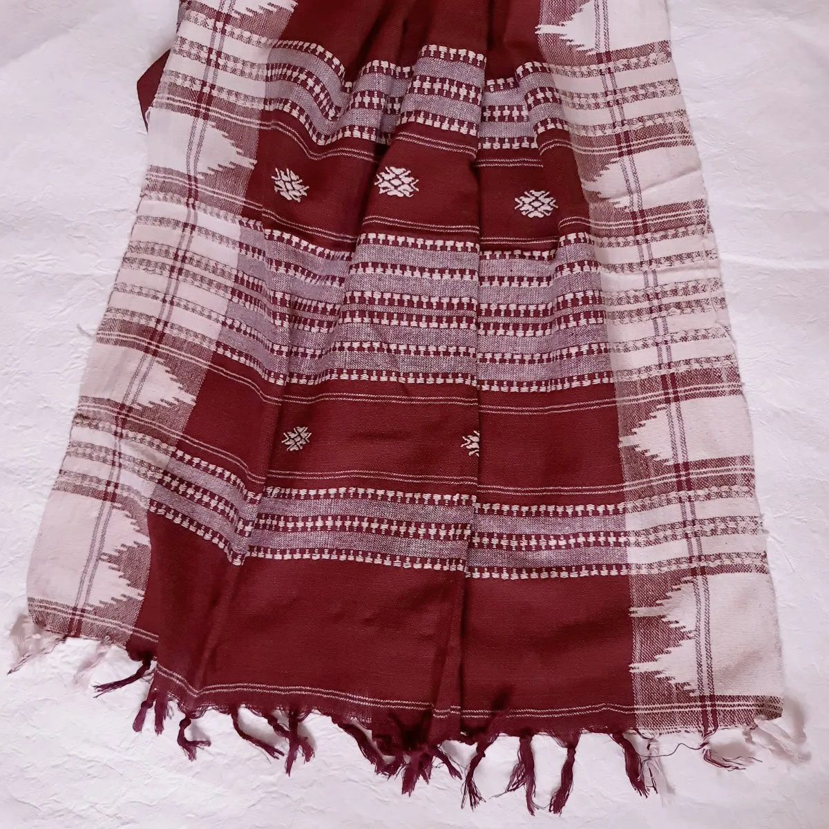 Kotpad Nivara Aal Red Cotton Dupatta