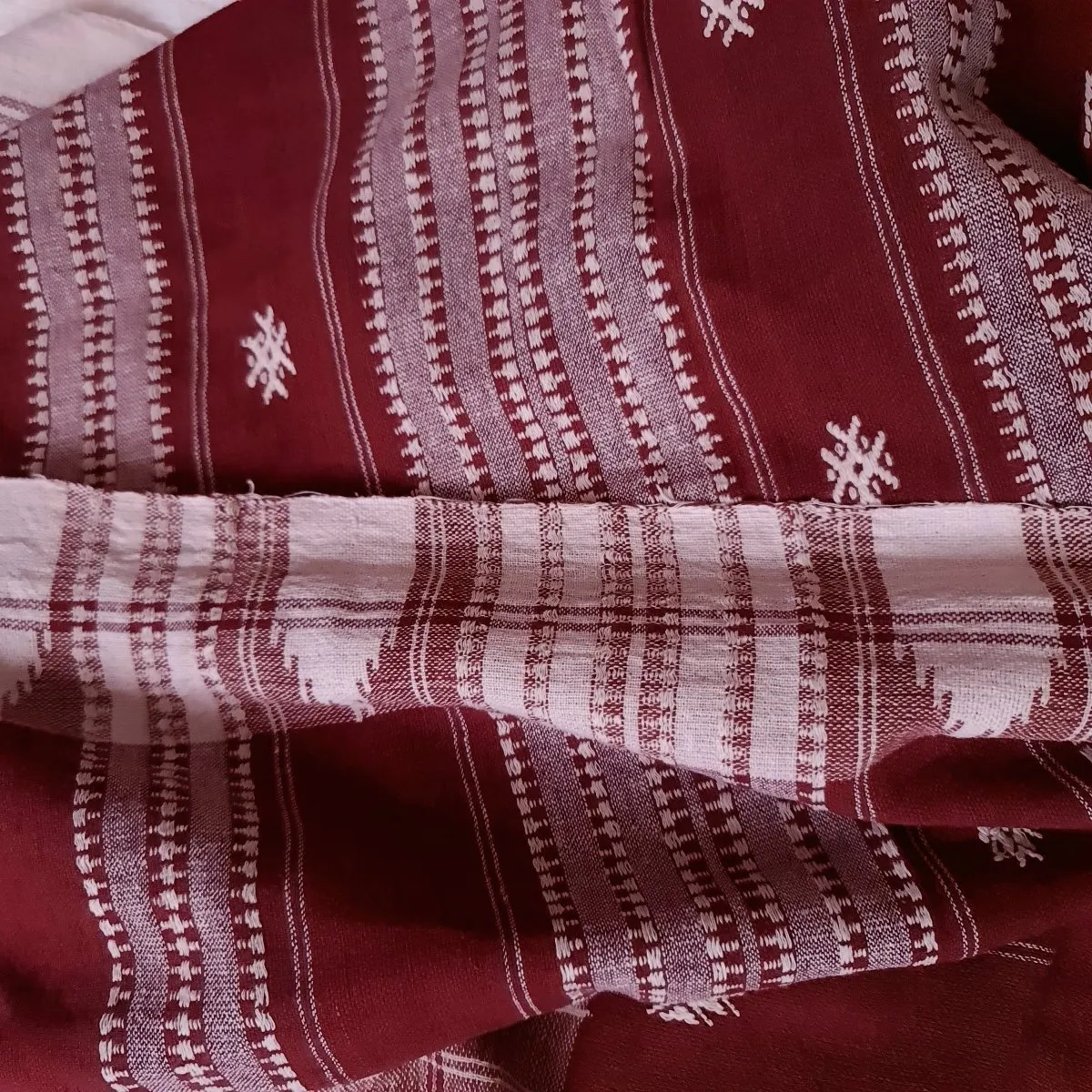 Kotpad Nivara Aal Red Cotton Dupatta
