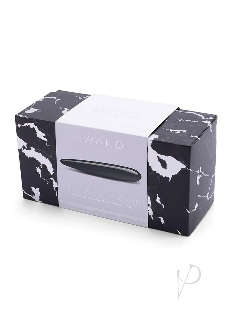 Le Wand Crystal Slim Wand Blk Obsidian