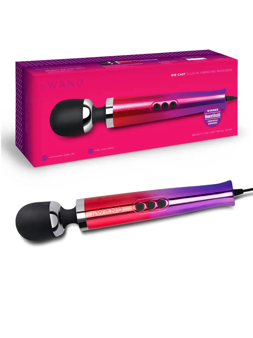 Le Wand Die Cast Plug-In Personal Massager