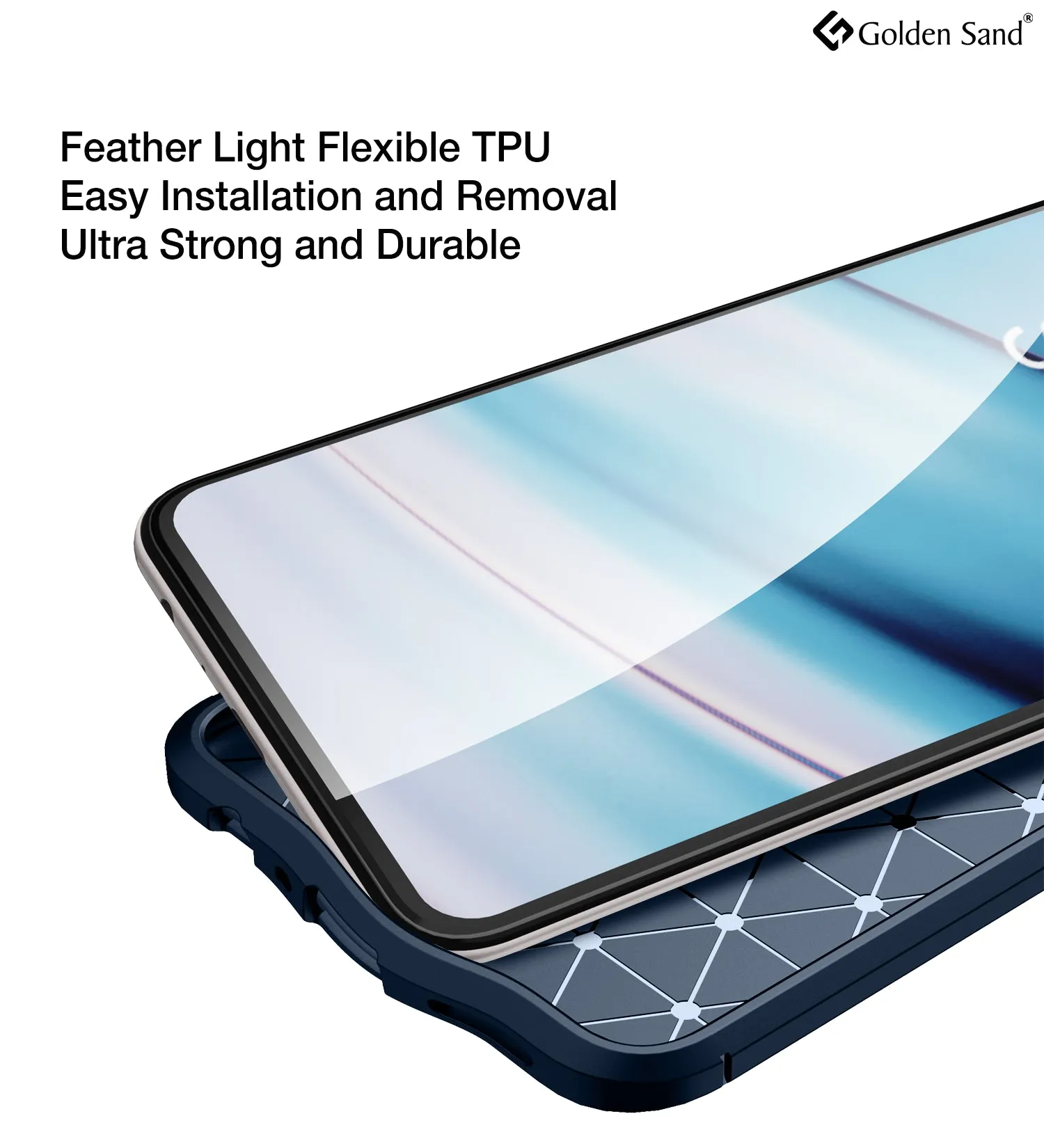 Leather Armor TPU Series Shockproof Armor Back Cover for OnePlus Nord CE 5G, 6.43 inch, Blue