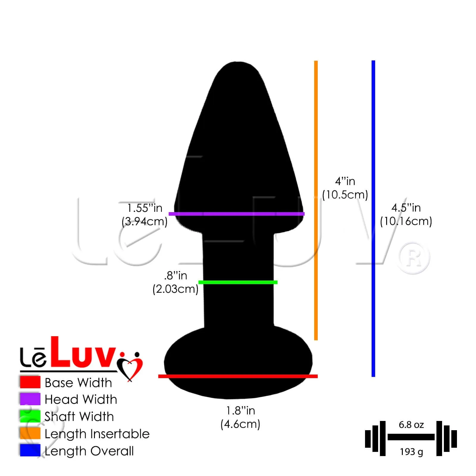 LeLuv 5 Borosilicate Glass Pink Dildos Wands Butt Plugs Sexy Gift Massagers Toys