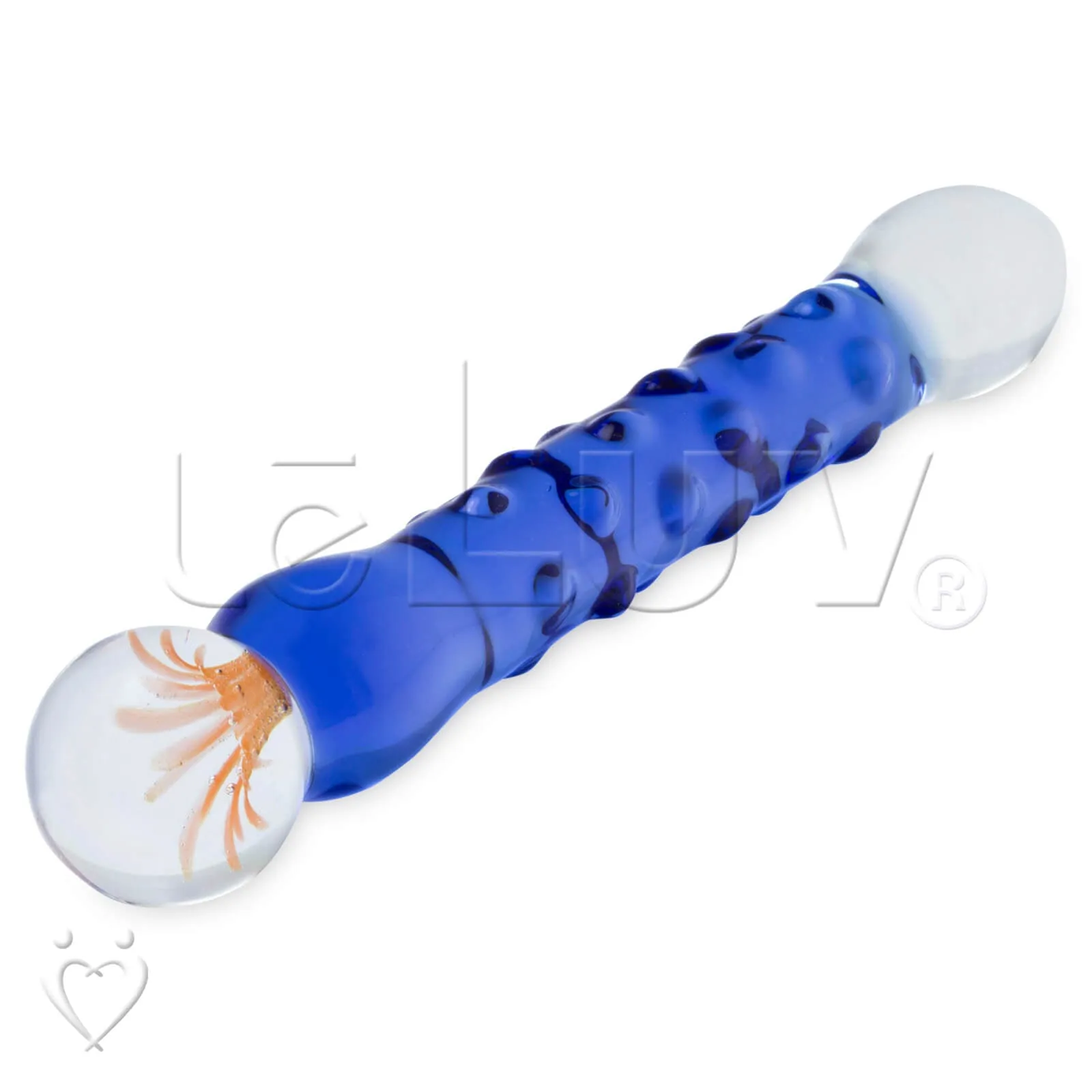 LeLuv Bundle - 5 Borosilicate Glass Cobalt Blue Dildos Wands Butt Plugs Sexy Gift Massagers Toys