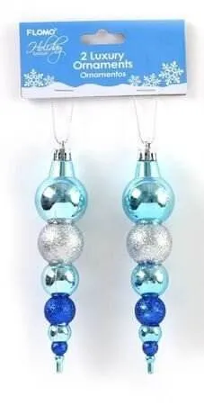 Long Hanging Christmas Ornaments (2pcs)