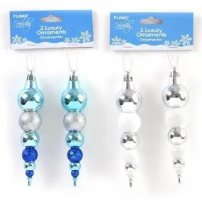 Long Hanging Christmas Ornaments (2pcs)