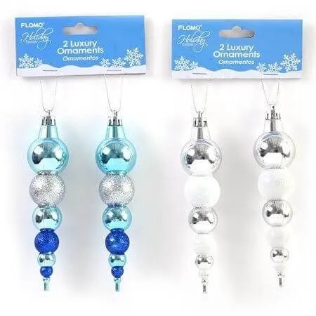 Long Hanging Christmas Ornaments (2pcs)