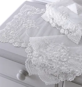 Louisa White Decorative Display Mat