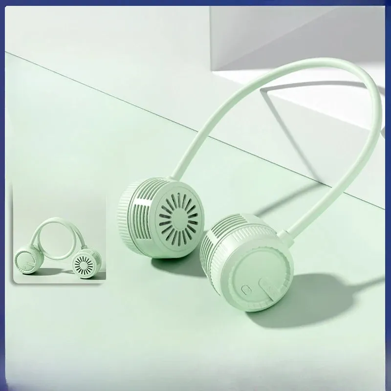 Low Noise Wearable Portable Bladeless Around the Neck Fan