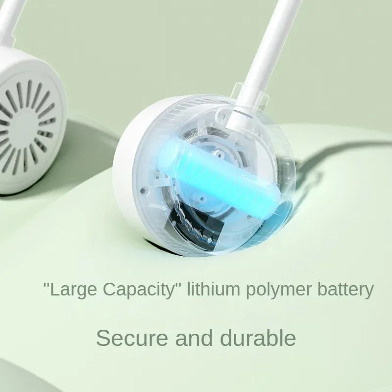 Low Noise Wearable Portable Bladeless Around the Neck Fan