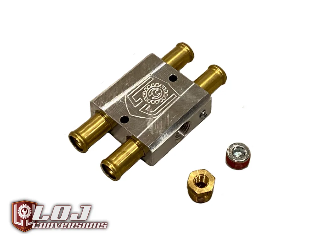LS Swap Heater Bypass Block - All 5/8" Ports
