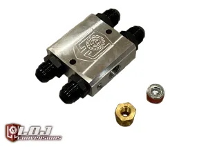 LS Swap Heater Bypass Block - All Female 8AN ORB Ports