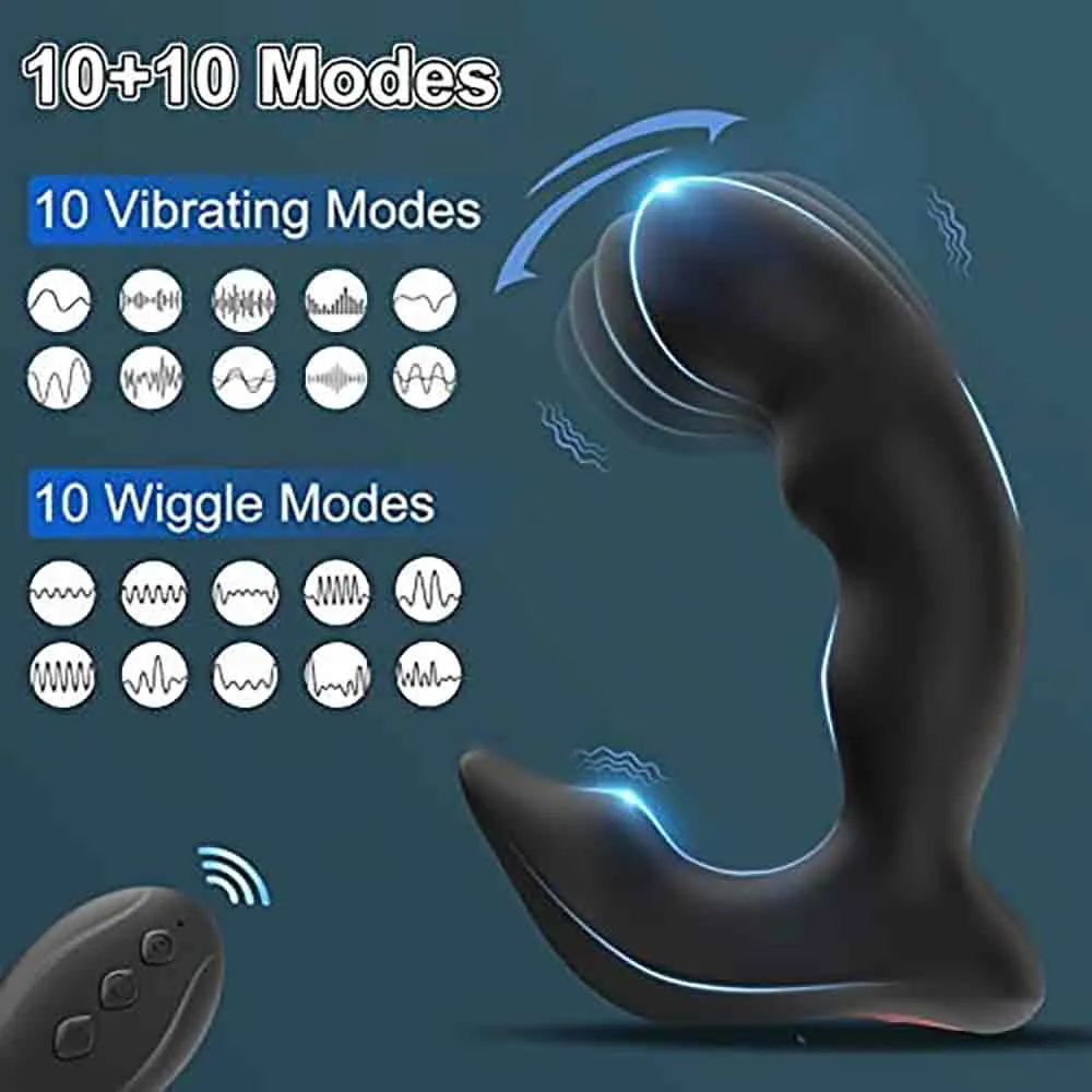 Mantric Wiggling & Vibrating Anal Vibrator Sensual Prostate Massager