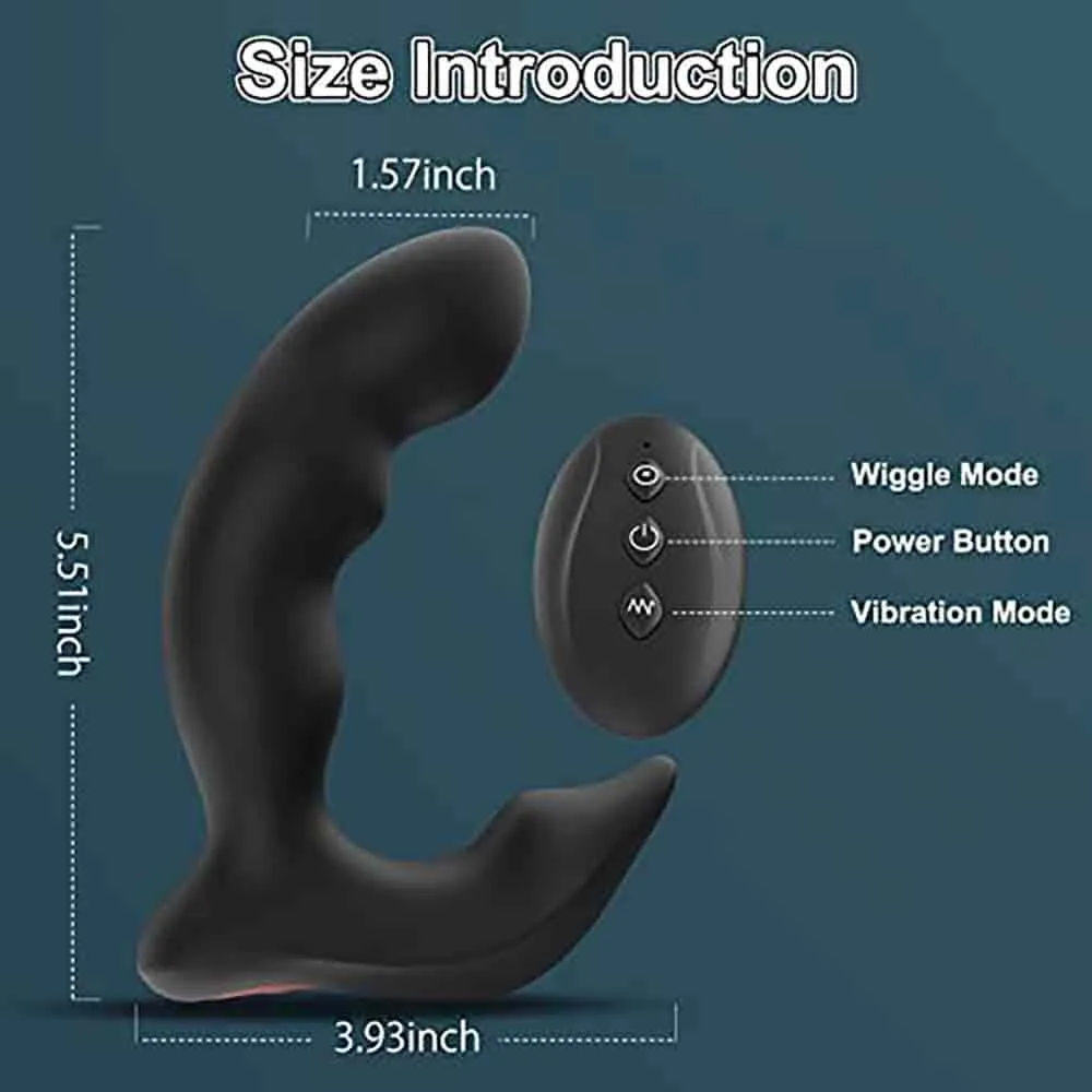 Mantric Wiggling & Vibrating Anal Vibrator Sensual Prostate Massager
