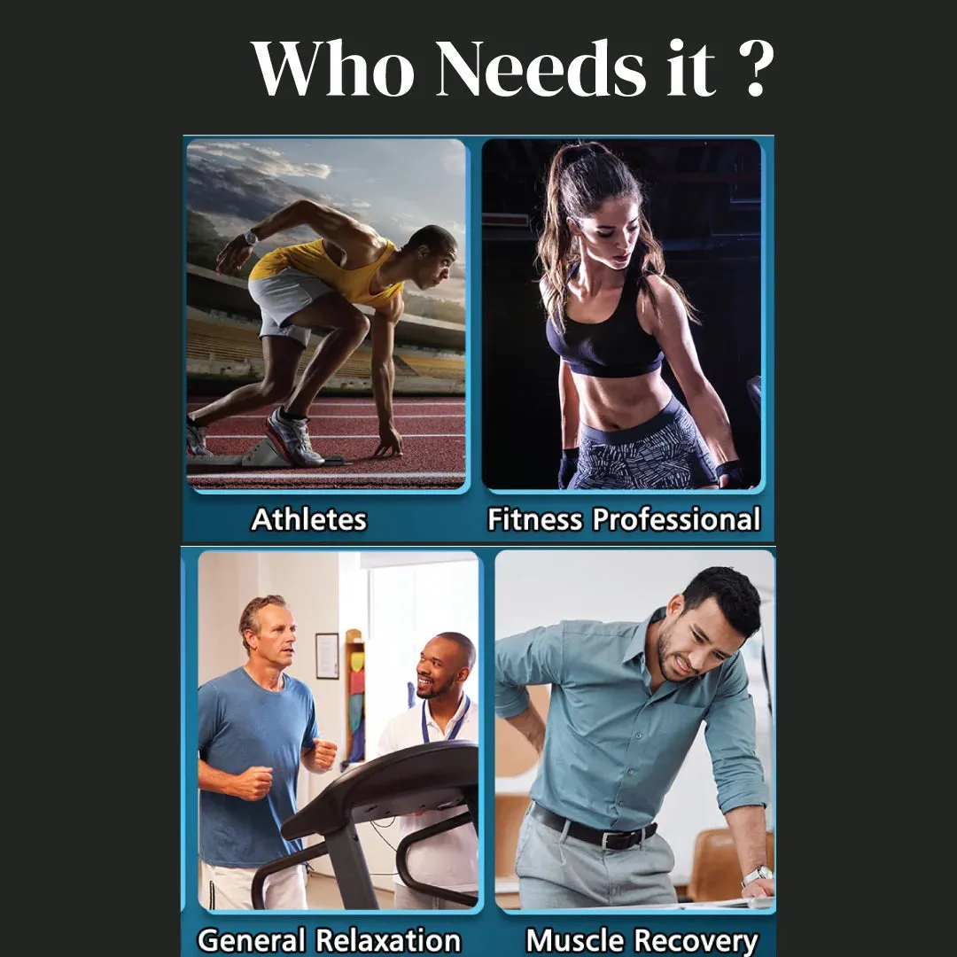 Massage Gun for Gym Pain Relief Percussion Massager Electric Deep Tissue Wireless Rechargeable Full Body Massager JSB HF114